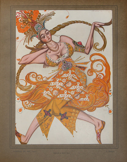 The plates represent the work of the main artists who contributed to the early days of the Ballets Russes