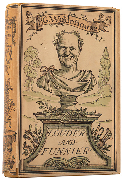 First edition of Louder and Funnier by P.G. Wodehosue, in the Rex Whistler dustjacket.