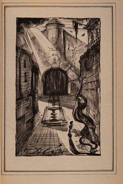 First edition of The Maze by Maurice Sandoz, signed by Salvador Dali.