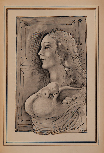 First edition of The Maze by Maurice Sandoz, signed by Salvador Dali.