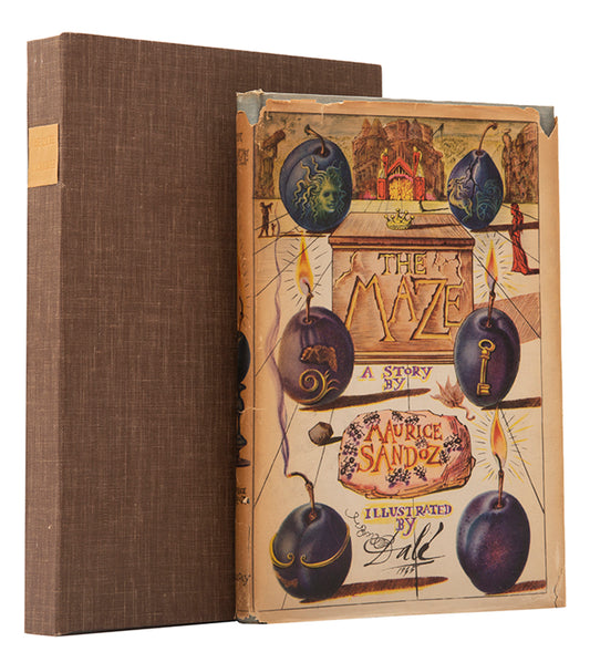 First edition of The Maze by Maurice Sandoz, signed by Salvador Dali.