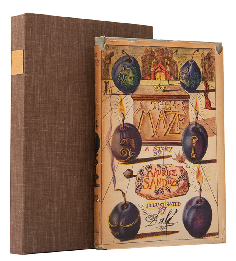 First edition of The Maze by Maurice Sandoz, signed by Salvador Dali.