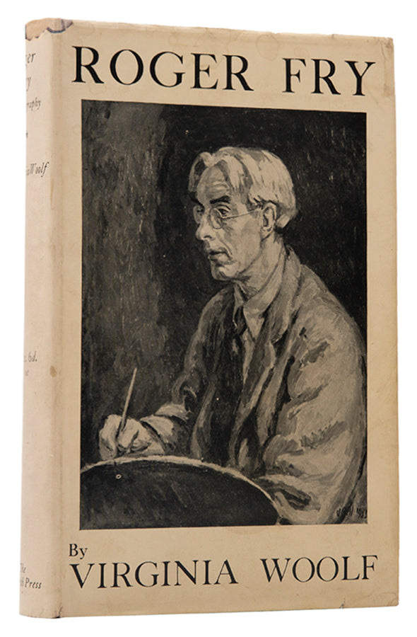 First edition of Roger Fry, A Biography by Virginia Woolf.  This was the last book to be published in Viriginia Woolf's lifetime.