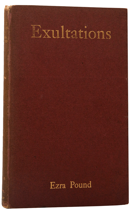 First edition of Exultations of Ezra Pound, published 1909.