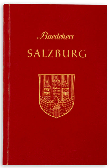 Rare presentation copy of Salzburg, inscribed by the publisher  Karl Friedrich Baedeker in 1964.