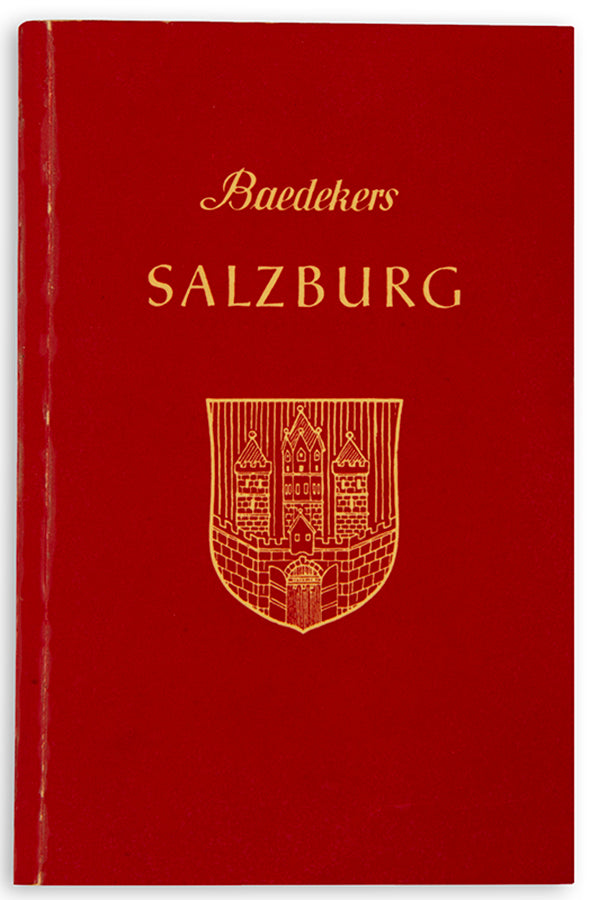 Rare presentation copy of Salzburg, inscribed by the publisher  Karl Friedrich Baedeker in 1964.