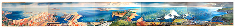 Complete collection of Exter's panoramas, masterpieces of graphic design unsurpassed 