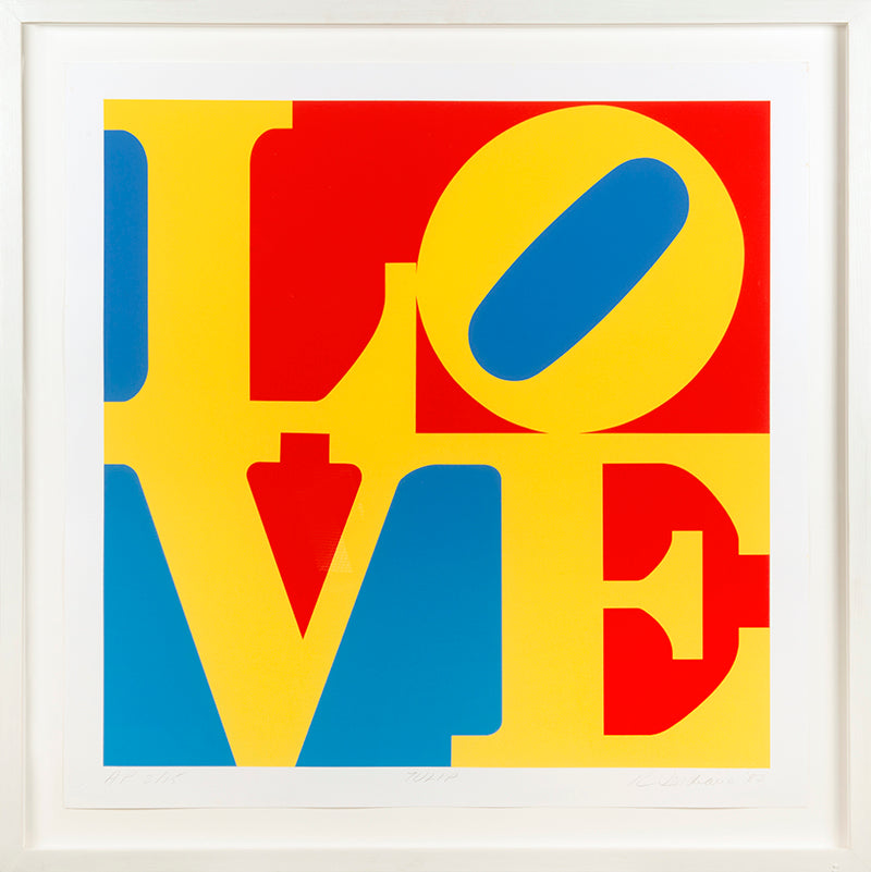 Robert Indiana, Tulip from A Garden of Love, 1982, screenprint, signed by the artist, artist's proof, on Fabriano paper
