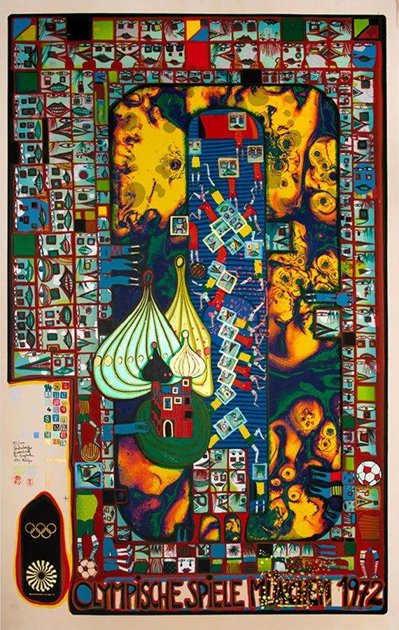 Various Artists, The Munich 1972 Olympic Posters, complete collection of 28 artists original graphics, each signed, from the edition of 200 