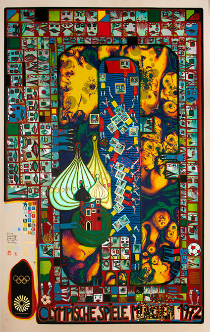 Various Artists, The Munich 1972 Olympic Posters, complete collection of 28 artists original graphics, each signed, from the edition of 200 