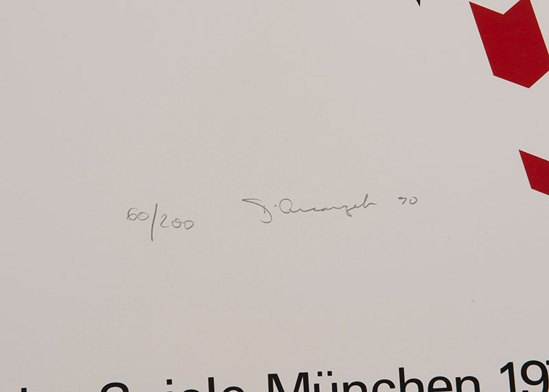 Various Artists, The Munich 1972 Olympic Posters, complete collection of 28 artists original graphics, each signed, from the edition of 200 