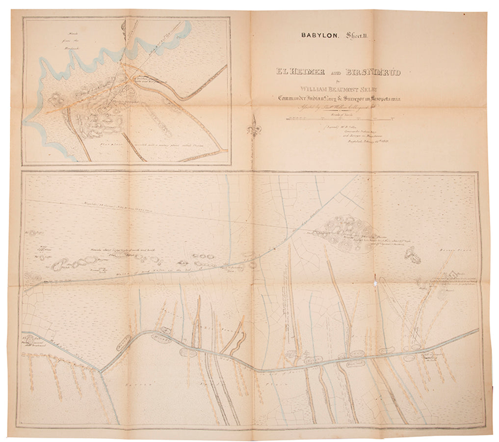 Selby was a commander in the Indian Navy and surveyor in Mesopotamia. He set out to survey the ruins of the supposed site of Babylon with no preconceptions
