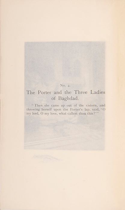One of 50 edition de luxe sets of the Arabian Nights by Richard Burton, published from 1902 to 1904.