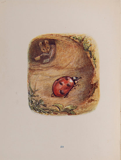 A first deluxe edition of Beatrix Potter's The Tale of Mrs Tittlemouse with 26 colour plates, original moire cloth binding, near fine.