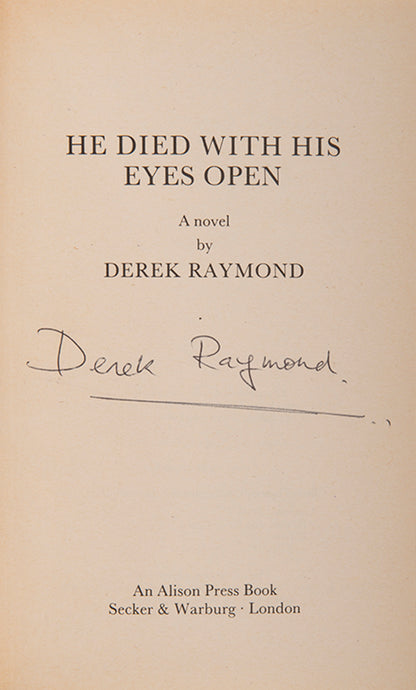 A complete set of first printings of the Factory Novels by Derek Raymond.