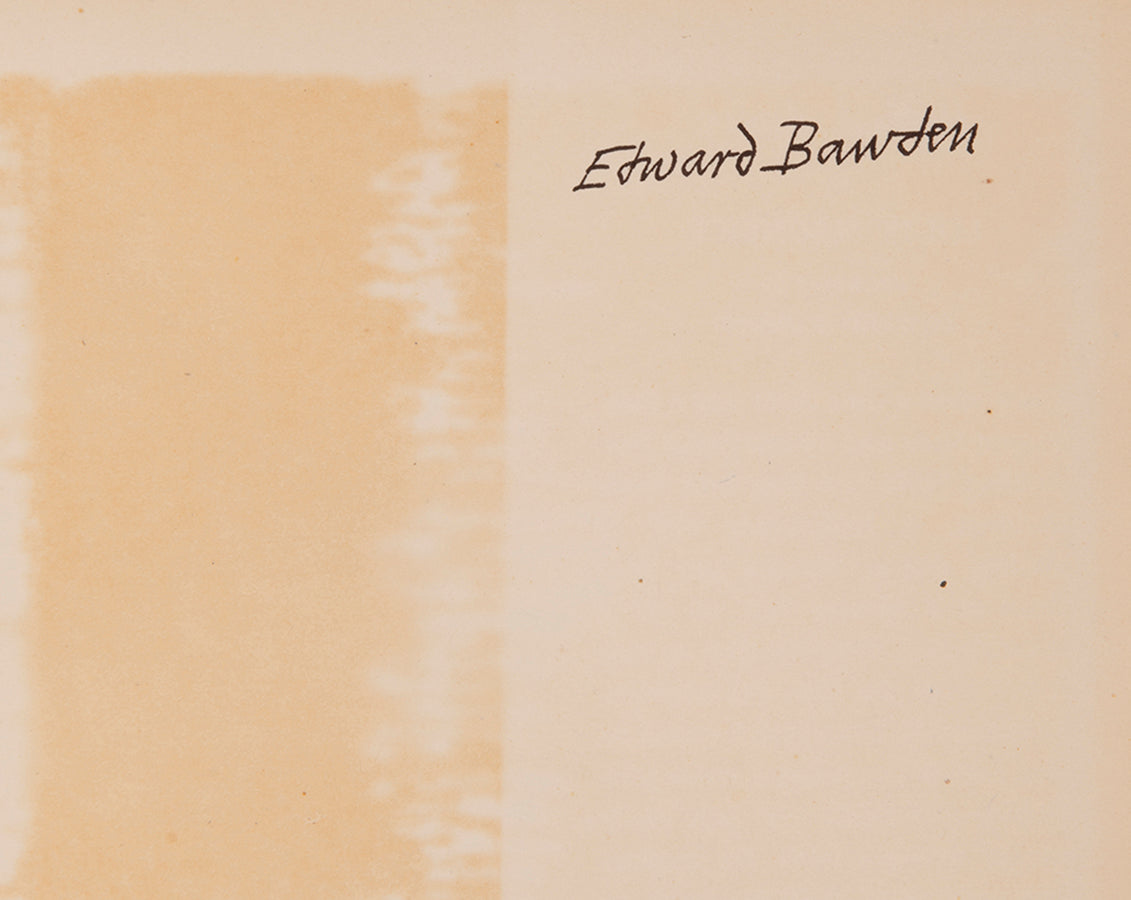 Edward Bawden's personal copy of The Sixpence that Rolled Away by Louis MacNeice, with Bawden's ownership signature.