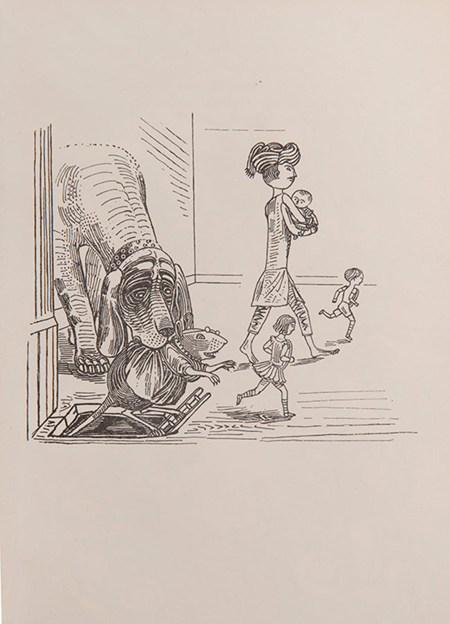 Edward Bawden's personal copy of The Sixpence that Rolled Away by Louis MacNeice, with Bawden's ownership signature.