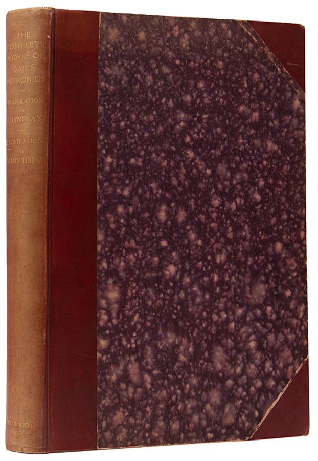 Limited edition of The Complete Works of Petronius, signed by the translator and inscribed by the publisher.