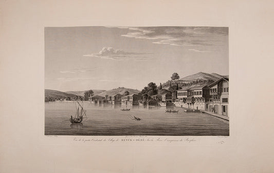 Vue de la partie Orientale de Buyuk - Dèrè,  Sur la Rive Européenne du Bosphore