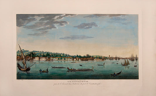 Vue D'Aïnali-Kavak, près de l'Arsenal, dans l'intérieur du port de Constantinople.