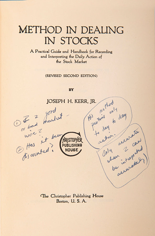 The revised second edition of this early day-trader's guide, taking into account the Great Crash of 1929.