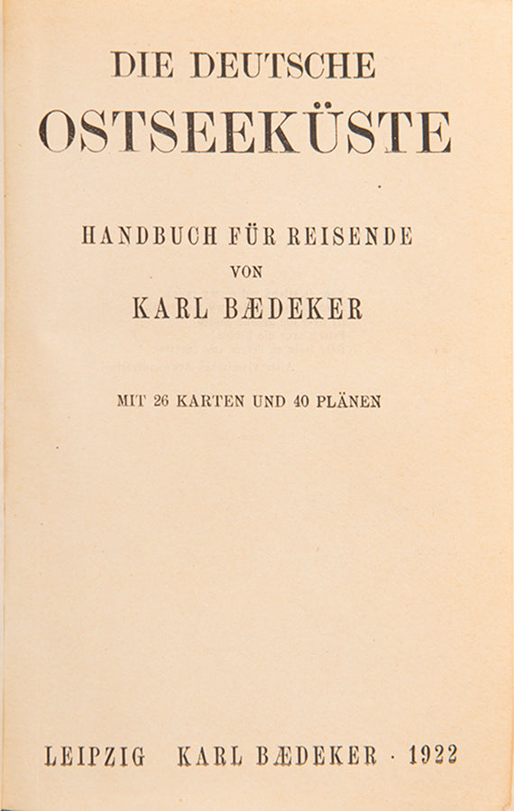 This is the first issue with adverts at rear. A scarce regional guide covering North and East Germany.
