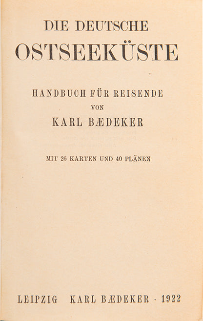 This is the first issue with adverts at rear. A scarce regional guide covering North and East Germany.