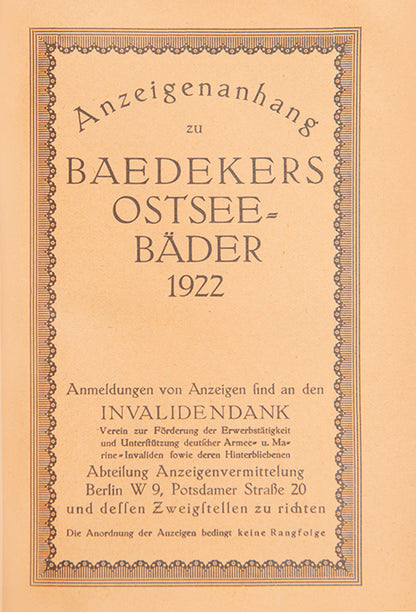 This is the first issue with adverts at rear. A scarce regional guide covering North and East Germany.