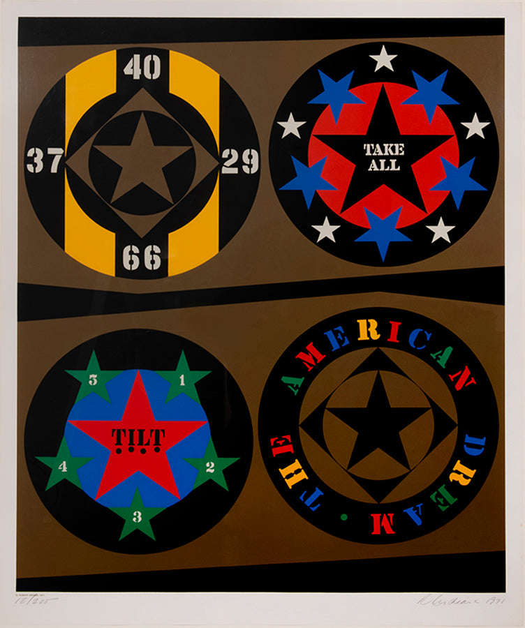 Robert Indiana, Decade Portfolio, 1971, ten screenprints, signed by the artist, from the edition of 200, on Schoellers Parole paper