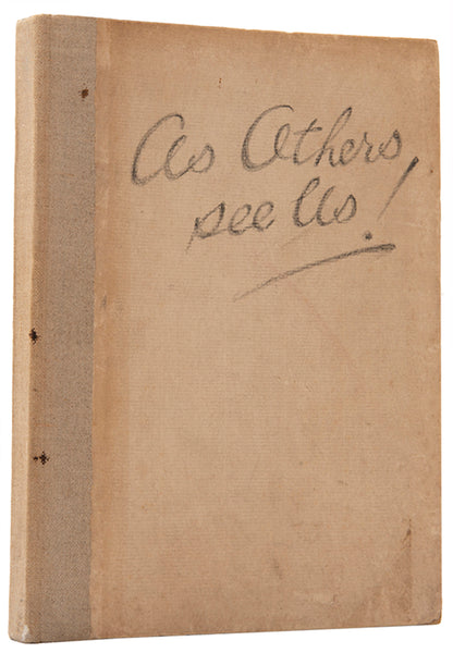 The first edition of John Kennedy's As Others See Us, a series of cariactures of members of the London Stock Exchange, with an index naming the subjects. 