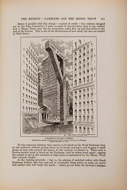 The first edition of Lawson's High Cost Living, an amusing insider's account of stock market machination, with provenance for congressman Courtney Hamlin.