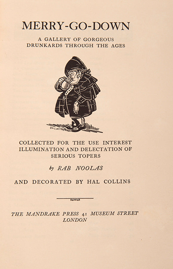 Limited edition of Merry-Go-Down by Rab Noolas, number 133 of 600 copies.
