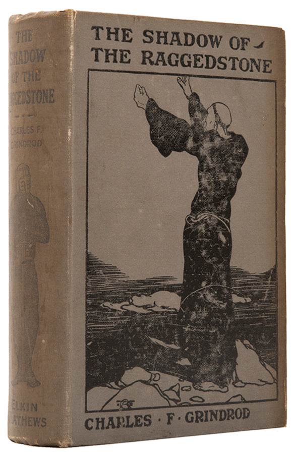 Revised edition of The Shadow of the Raggedstone by Charles F. Grindrod, with cover art by Austin Osman Spare.