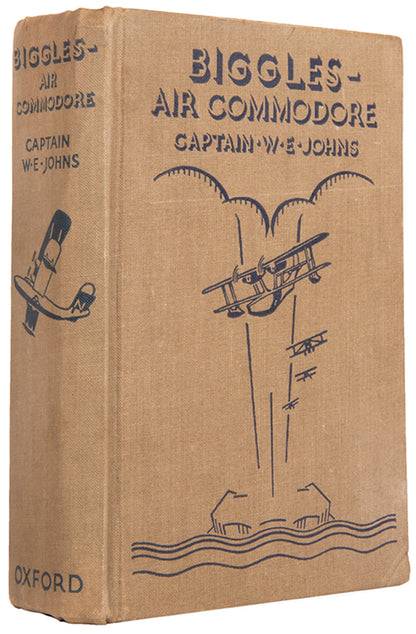 First edition of Biggles Air Commodore by Captain W.E. Johns published in London in 1937.