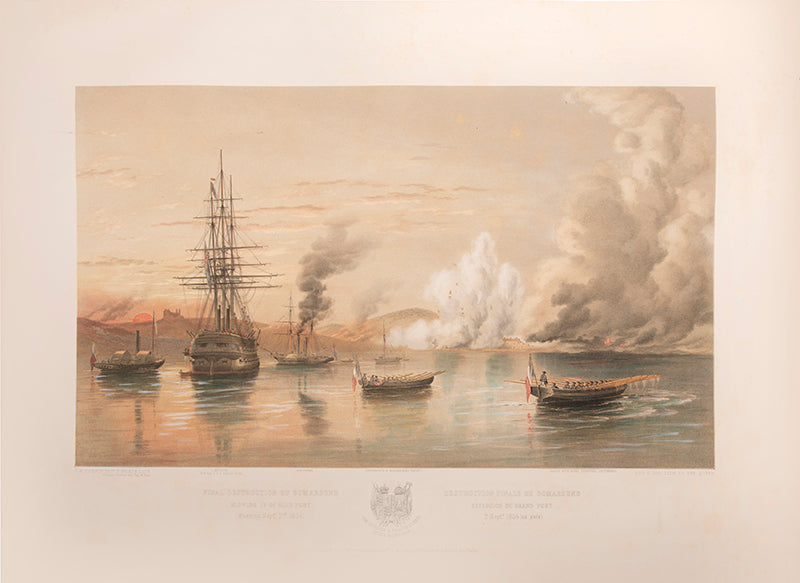 Brierly's fine and rare series of plates of the English and French fleets in the Baltic, during the Crimean War.