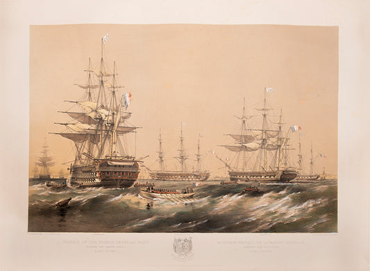 Brierly's fine and rare series of plates of the English and French fleets in the Baltic, during the Crimean War.