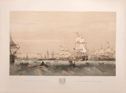 Brierly's fine and rare series of plates of the English and French fleets in the Baltic, during the Crimean War.