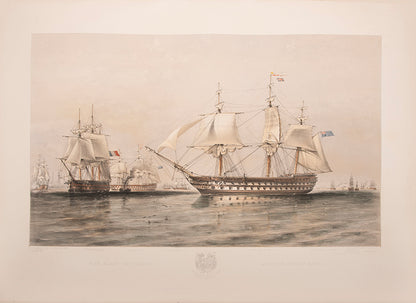 Brierly's fine and rare series of plates of the English and French fleets in the Baltic, during the Crimean War.