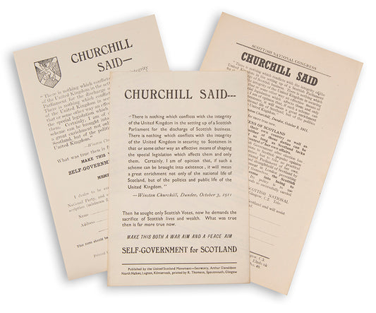 Winston Churchill Said, two of these leaflets are described by Woods (A18/1 and A18/2) but the third is not and evidently issued in its own right