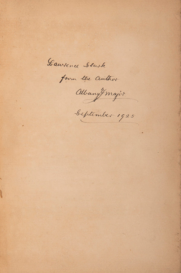 First edition of Sagas and Songs of the Norsemen by Albany F. Major, inscribed by the author.
