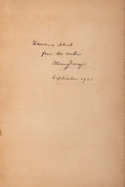 First edition of Sagas and Songs of the Norsemen by Albany F. Major, inscribed by the author.