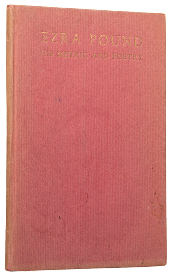 First edition of Ezra Pound: His Metric and Poetry by T.S. Eliot.