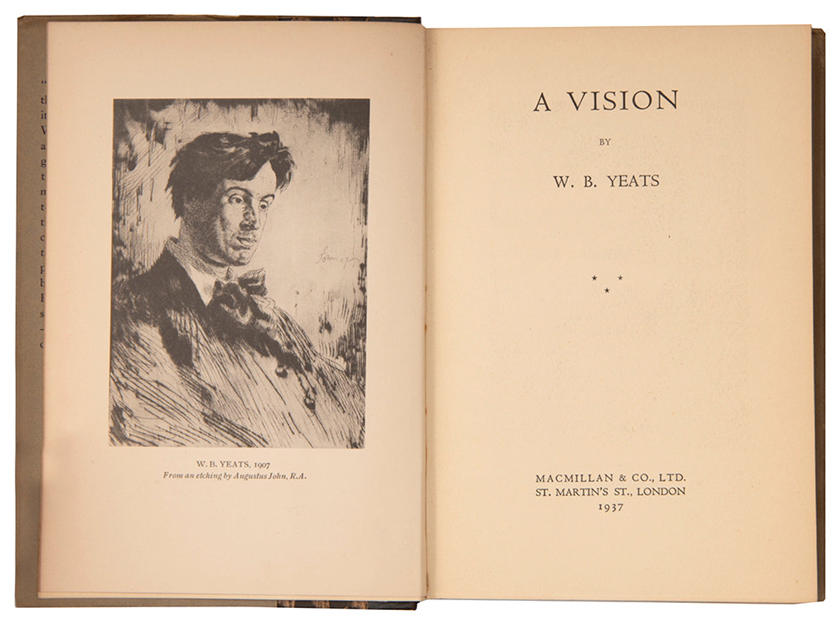 First trade edition of A Vision by W.B. Yeats, revised and expanded from the first edition of 1926.
