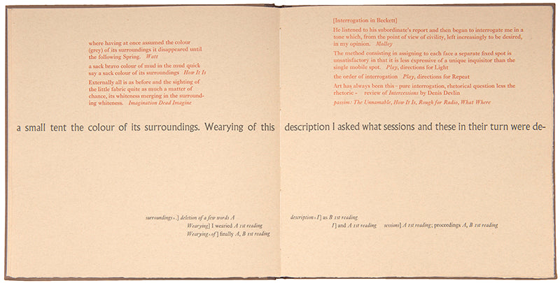 First edition of As the Story Was Told by Samuel Beckett, inscribed by the author.