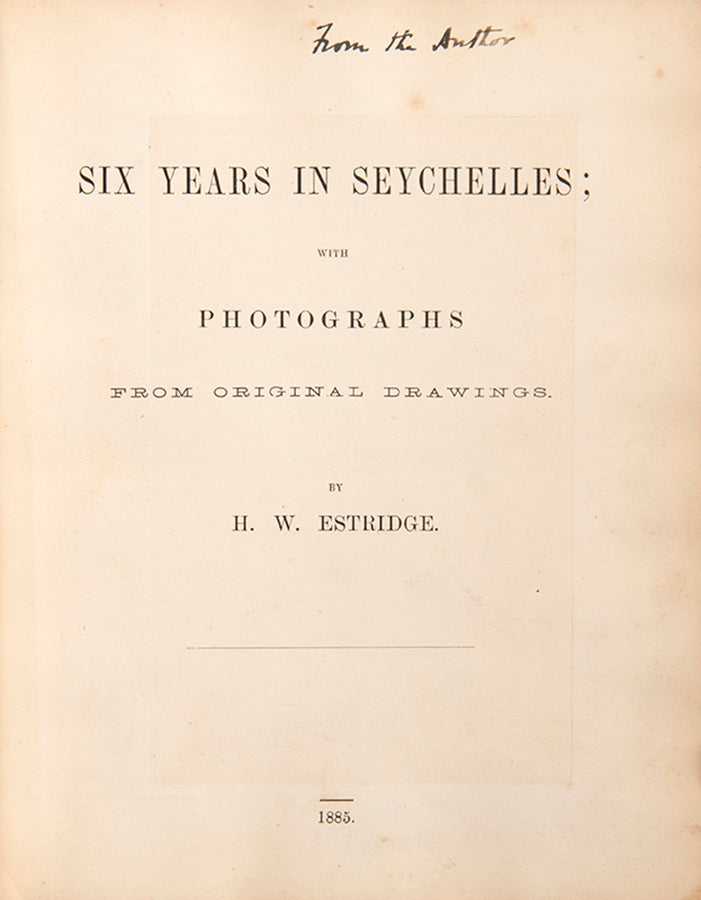 includes notes on the history and topography of the Seychelles, together details of its trade and commerce and a detailed account of its natural history.