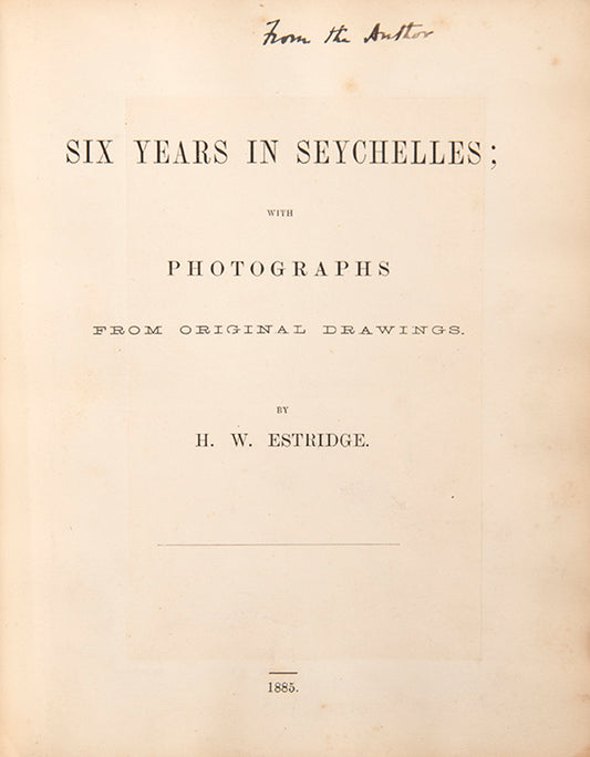 includes notes on the history and topography of the Seychelles, together details of its trade and commerce and a detailed account of its natural history.