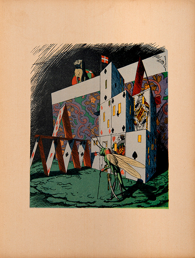 Russian translation of Hans Christian Andersen's tale, Springfyrene, wonderfully illustrated by one of Ukraine's greatest artists, Heorhiy Narbut. 
