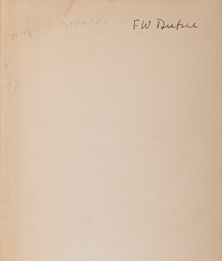 The first American edition of Yeats' collection of essays on various themes, Ideas of Good and Evil, with provenance for the liteary critic F.W. Dupee.