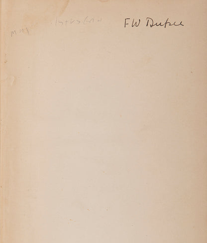 The first American edition of Yeats' collection of essays on various themes, Ideas of Good and Evil, with provenance for the liteary critic F.W. Dupee.