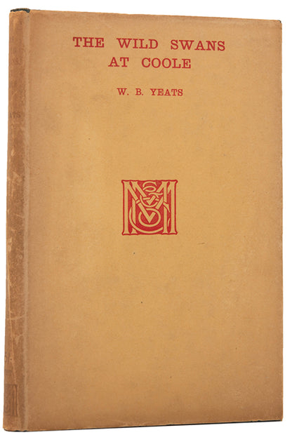 The first Macmillan edition of Yeats' The Wild Swans at Coole, introducing 17 new poems not included in the earlier Cuala Press version.